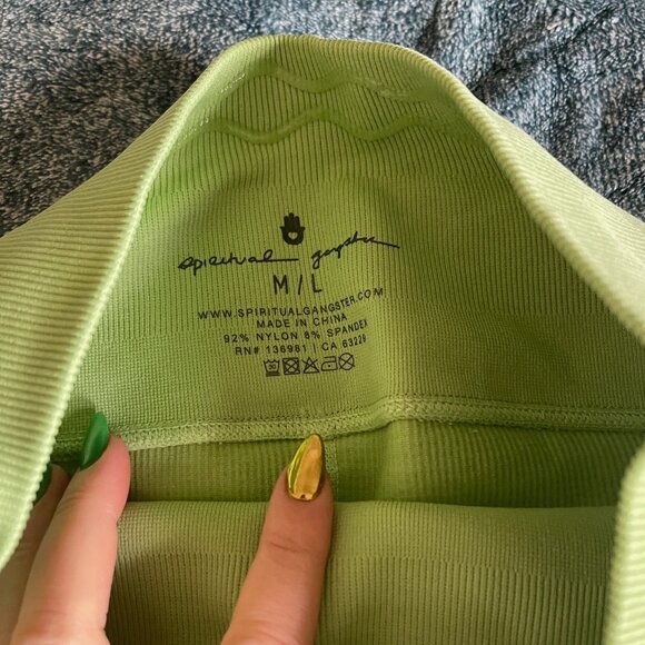 NWT Spiritual Gangster Love Sculpt Seamless 7/8 Leggings MOJITO Size M/L - Picture 4 of 6